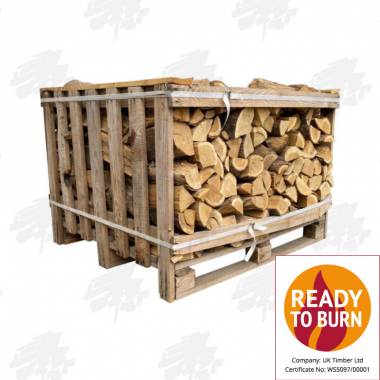 Crate Of Kiln-Dried Mixed Hardwood Firewood